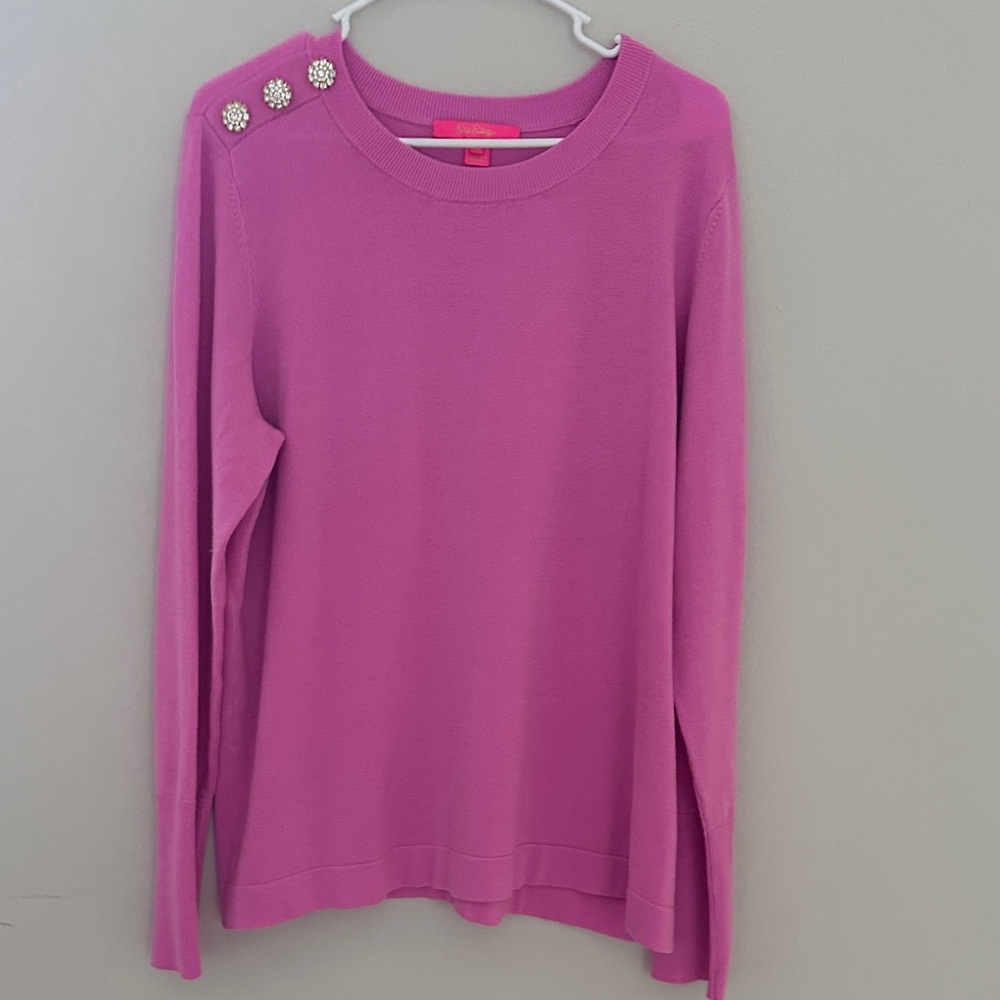Lilly Pulitzer Sweater with Button Detail Size XXL